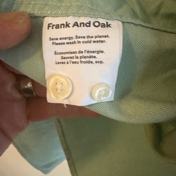 Frank and Oak Jasper Shirt - mint green - Picture 7 of 9